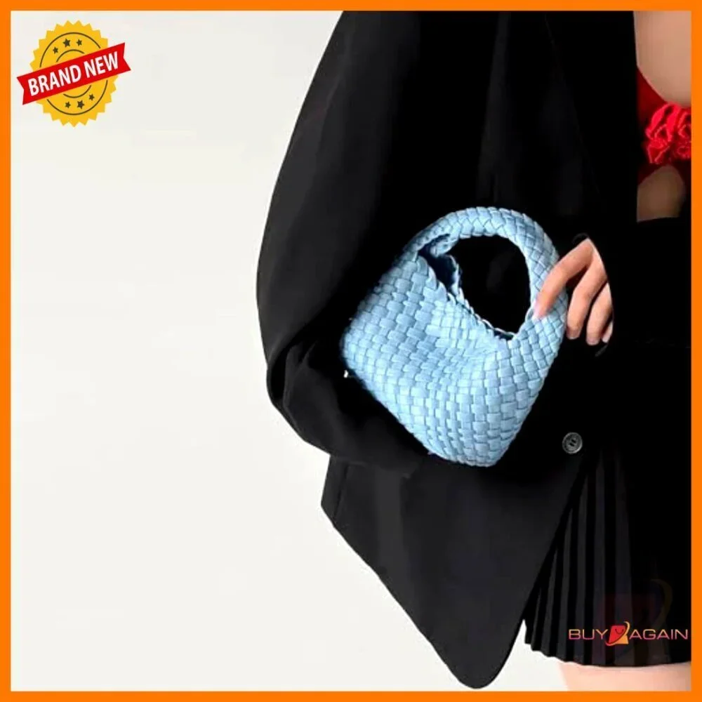 Mini Vegan Leather Tote Bag with Chain Strap, Adjustable Crossbody Shoulder